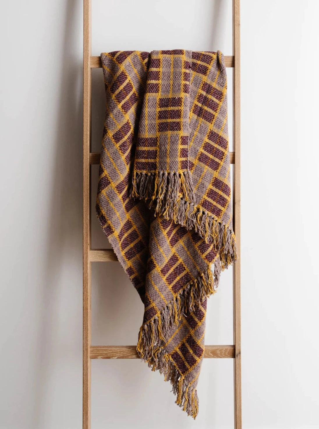 mauve recycled throw