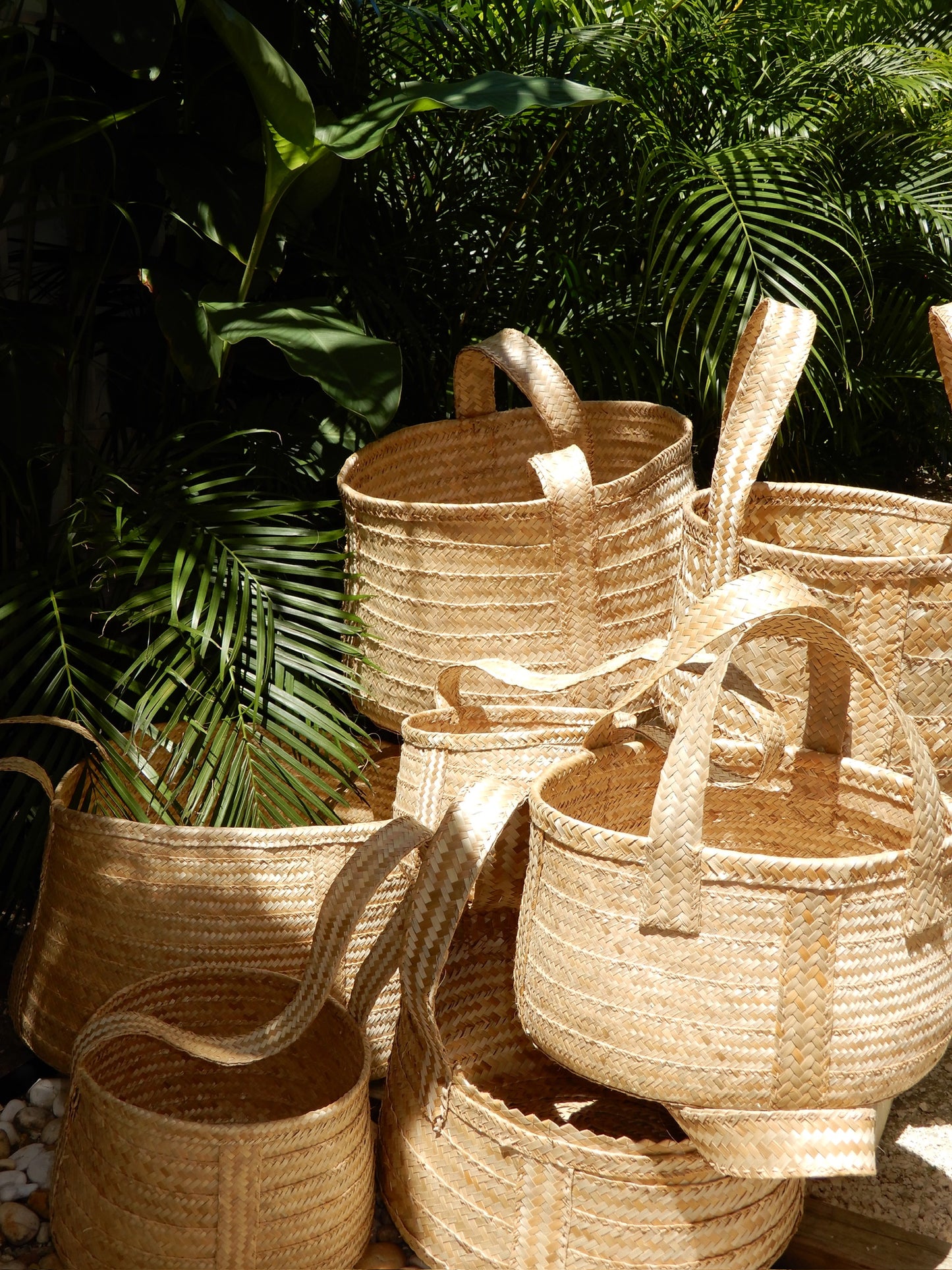 Silver Thatch Basket - lg