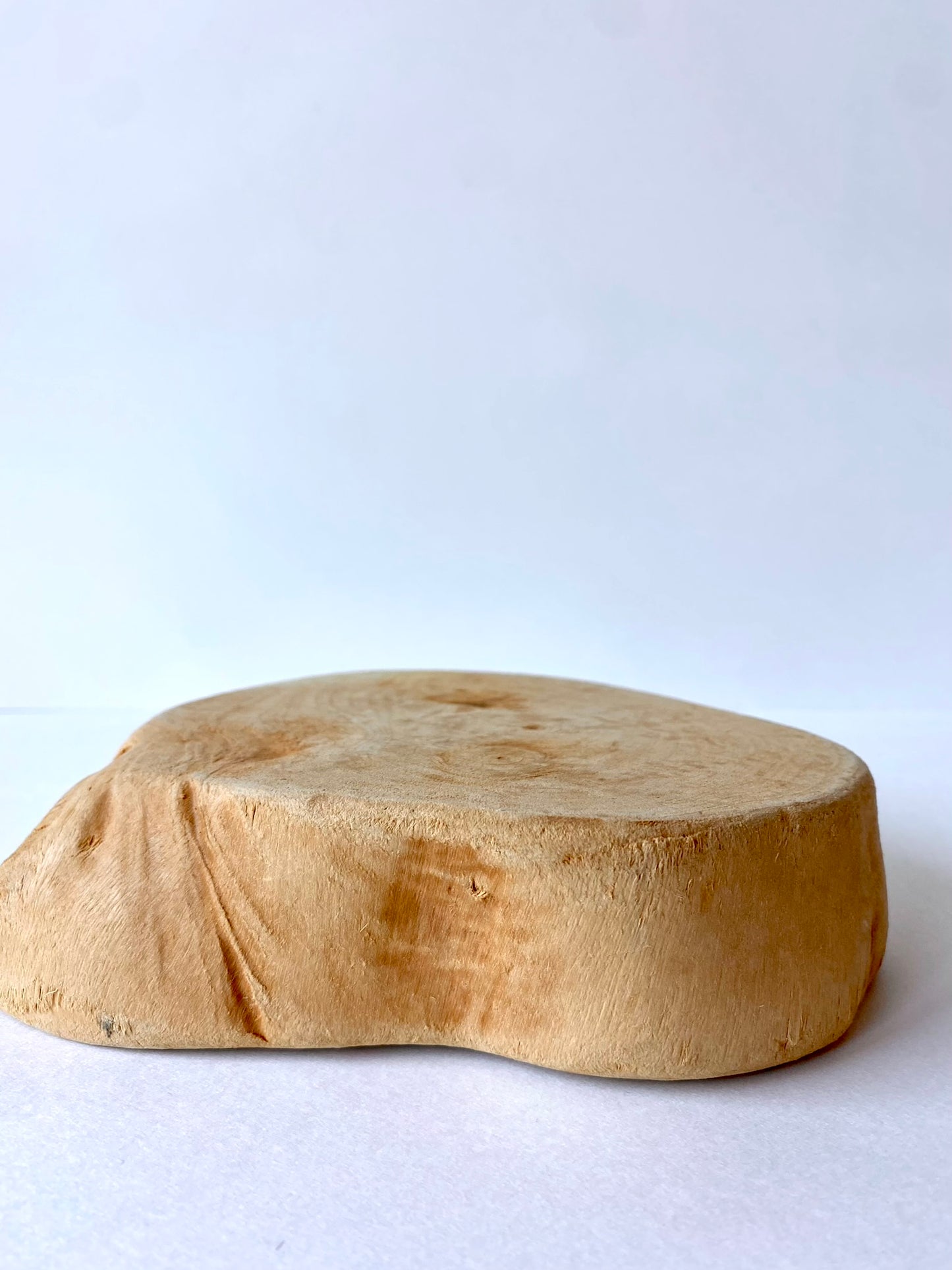 natural wood pedestal