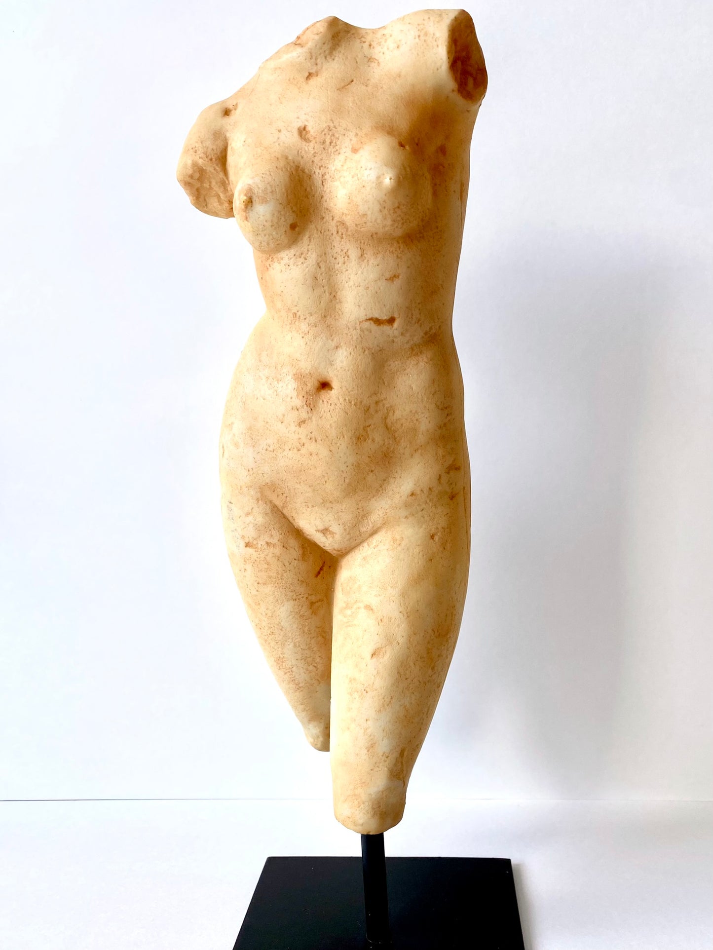 vintage inspired female form statue