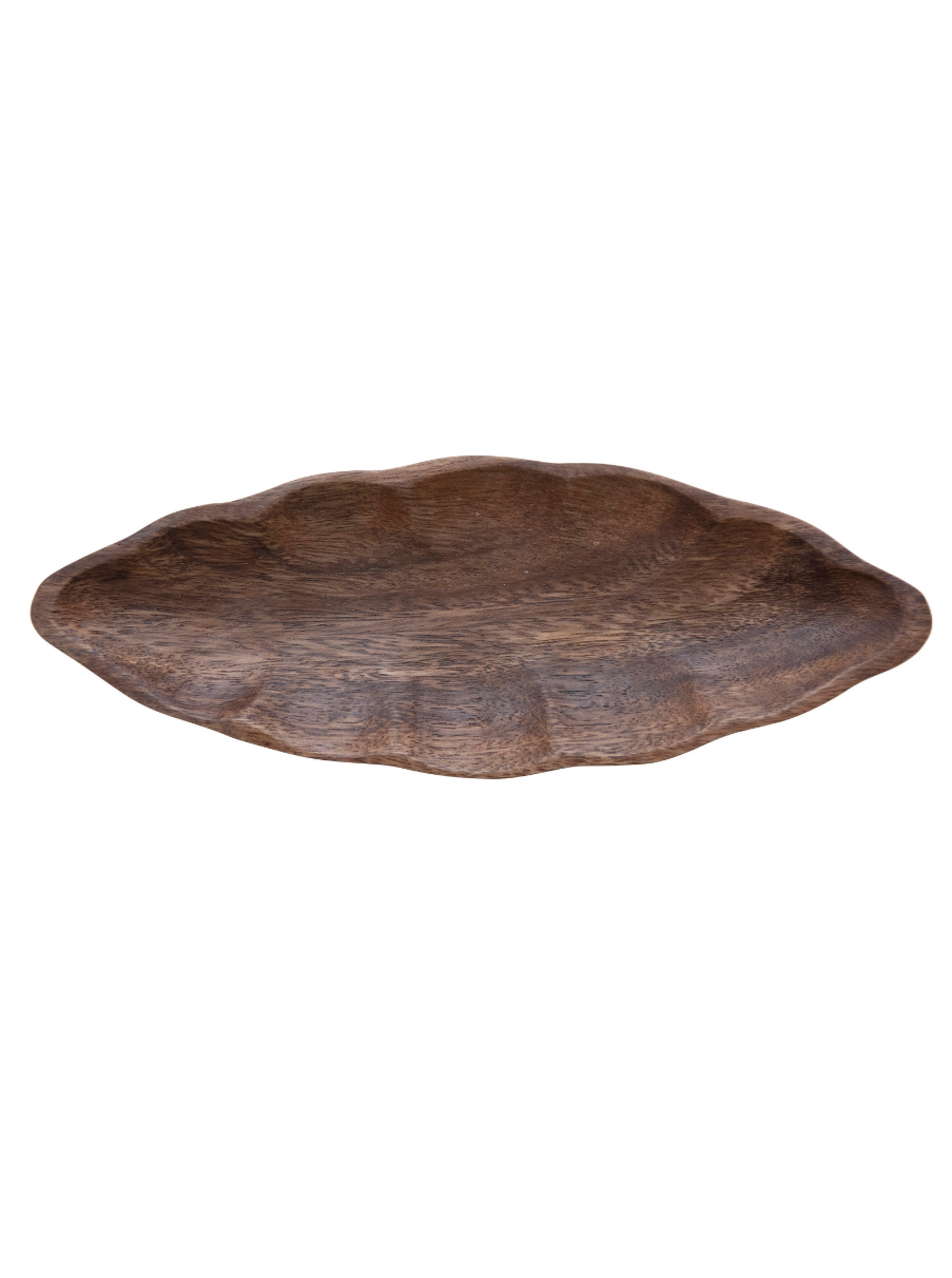 hand carved leaf dish