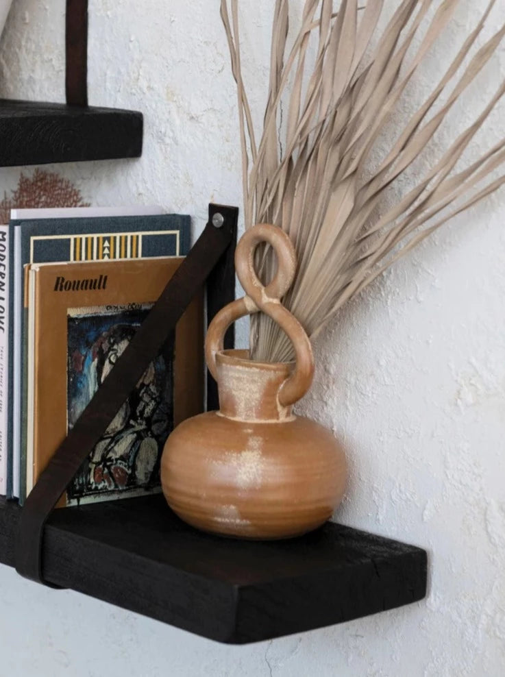 twisted handle vase
