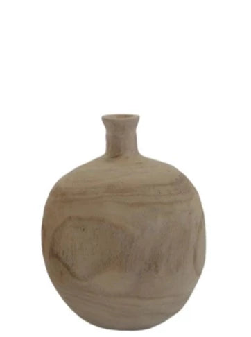 paulownia wood vase