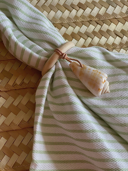 SAGE STRIPED NAPKIN