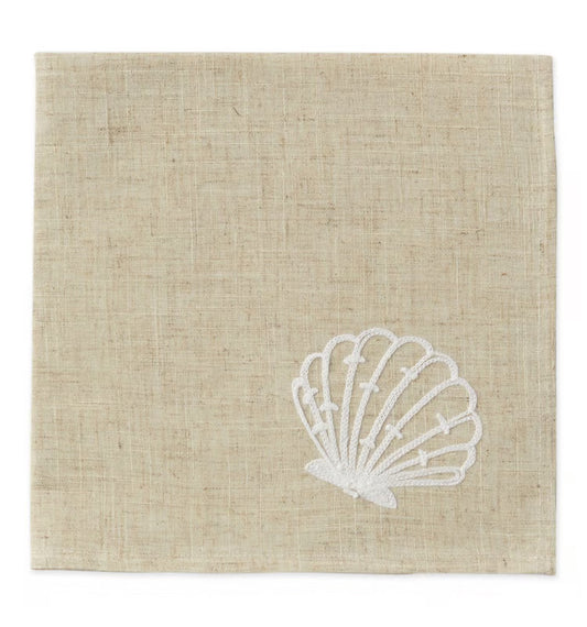 SEASHELL EMBROIDERED NAPKIN