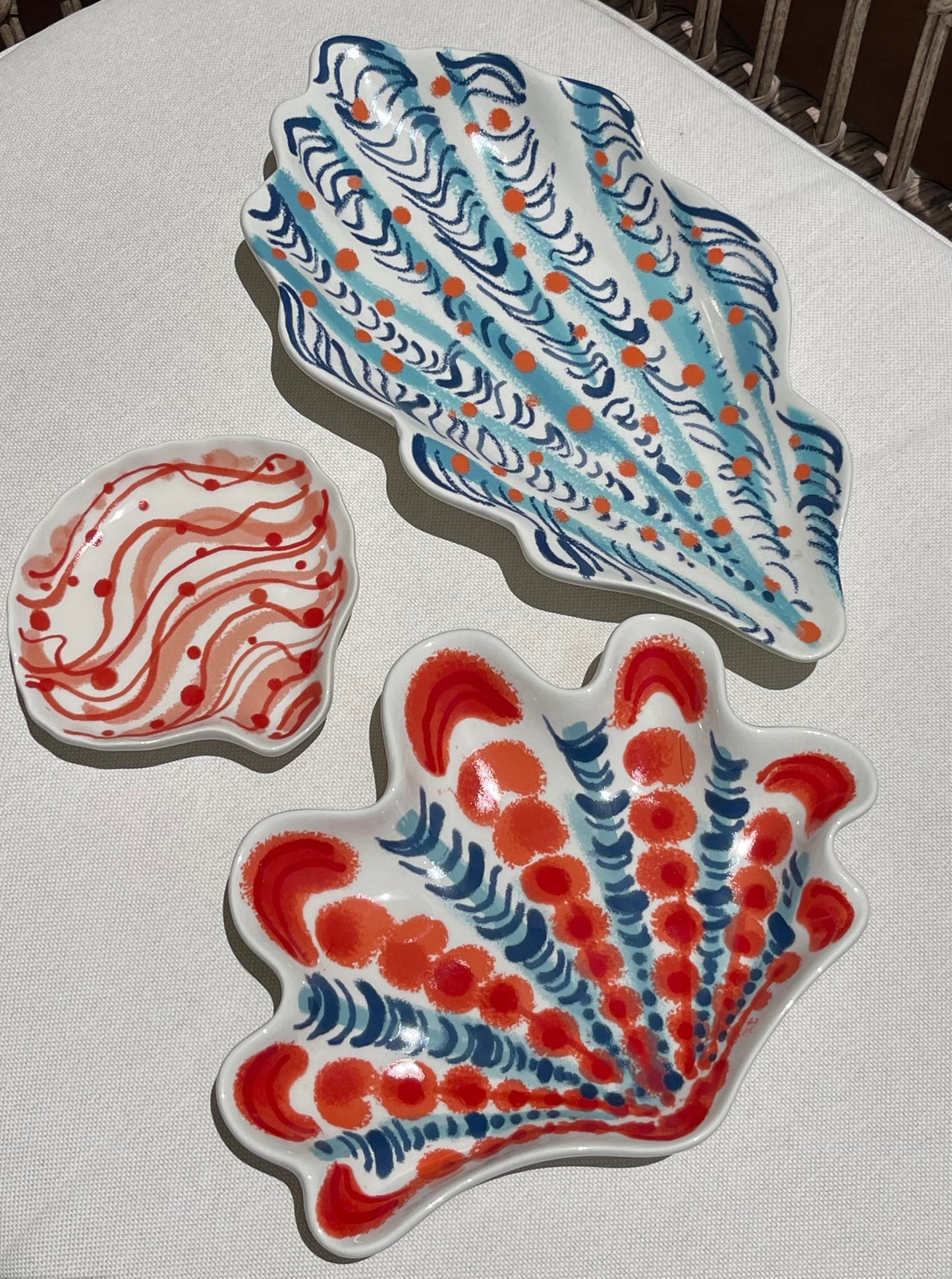 Shell Wall Plaque - Blue