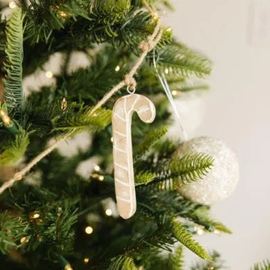 Candy Canes Mango Wood Garland