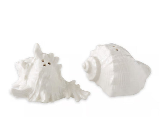 SEASHELLS SALT AND PEPPER SHAKER SET