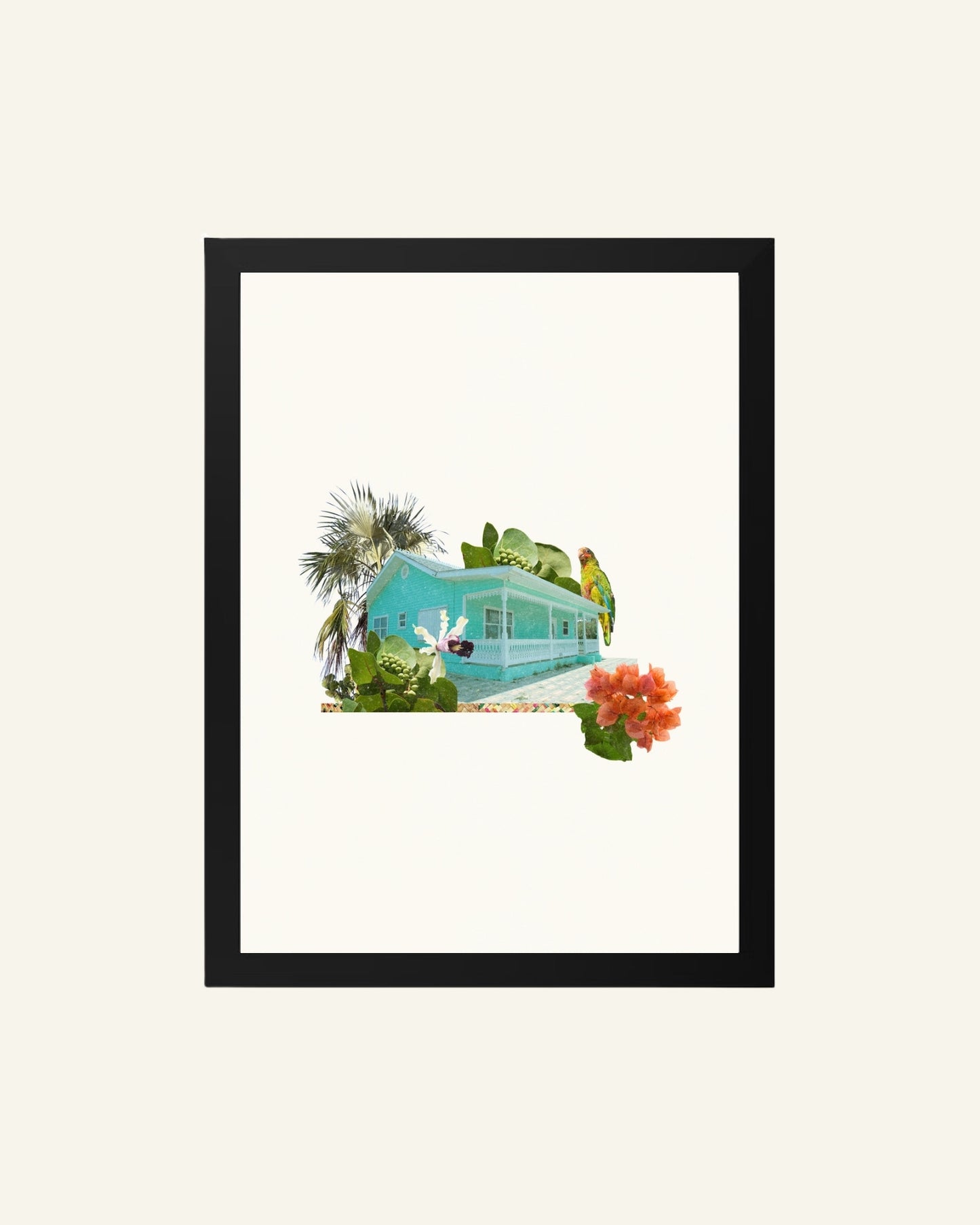 'The Turquoise House' Collage Print (16x20 in) – by Gianna Rankin