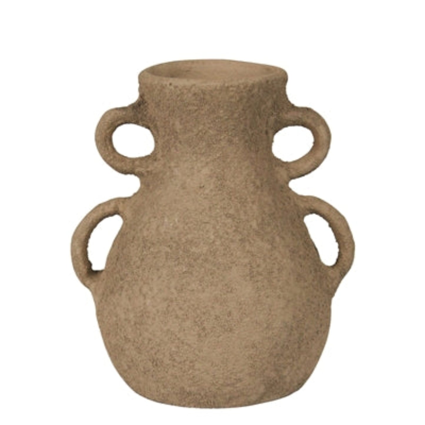 Stoneware Vase with Double Handle
