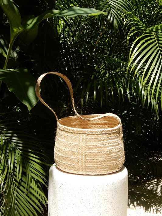 Silver Thatch Basket - lg