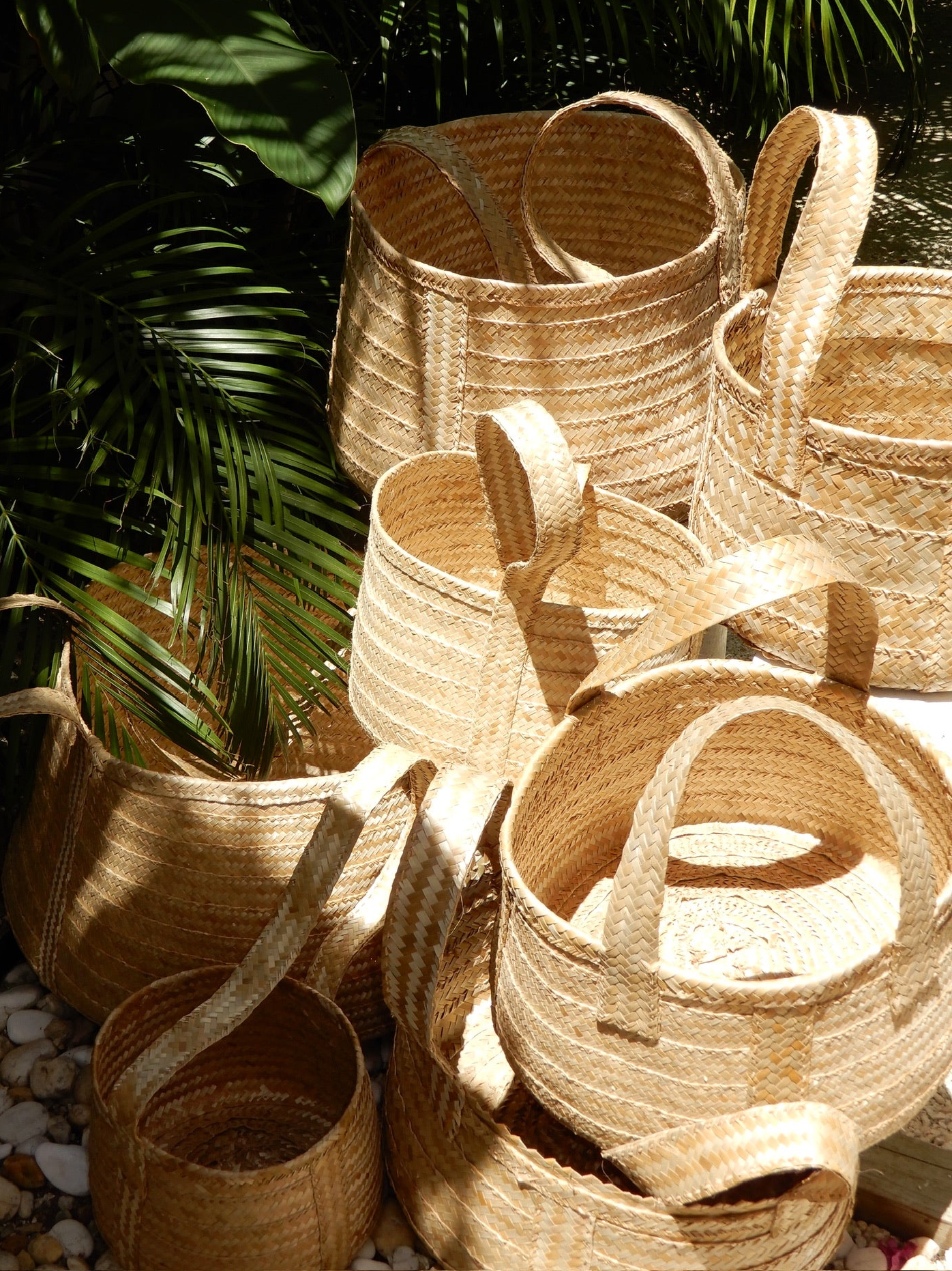 Silver Thatch Basket - Med