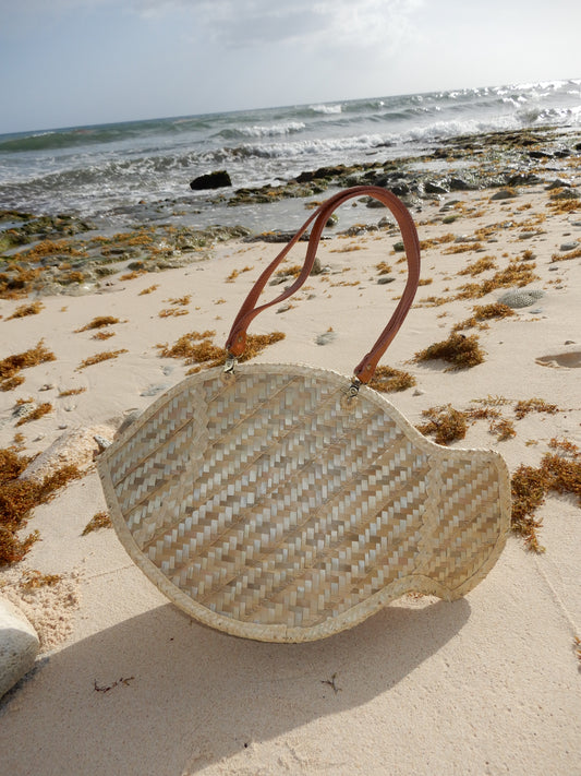 Fish Shaped Thatch Tote