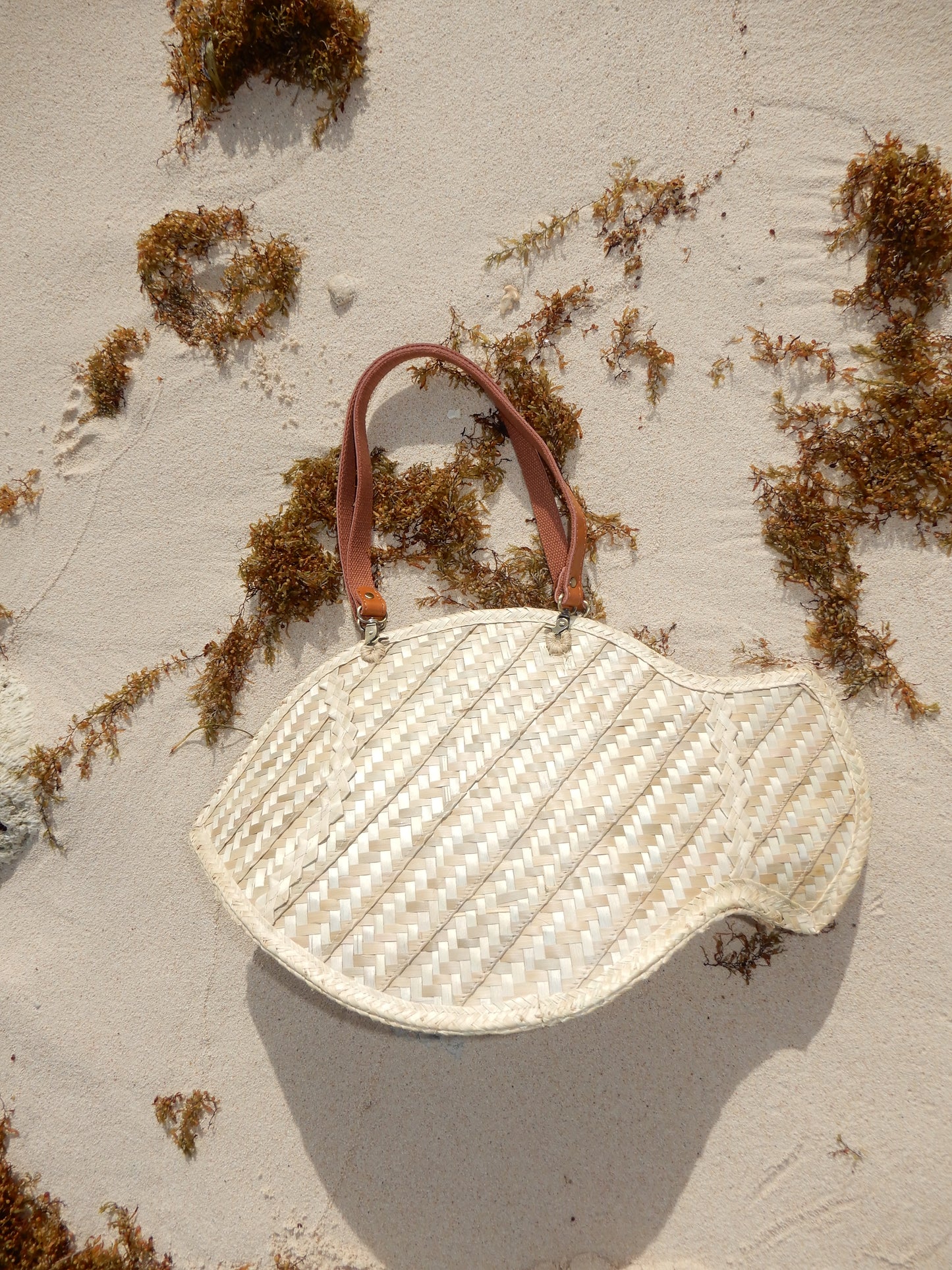 Fish Shaped Thatch Tote