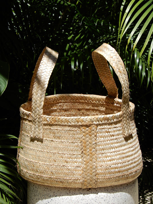 Silver Thatch Basket - lg