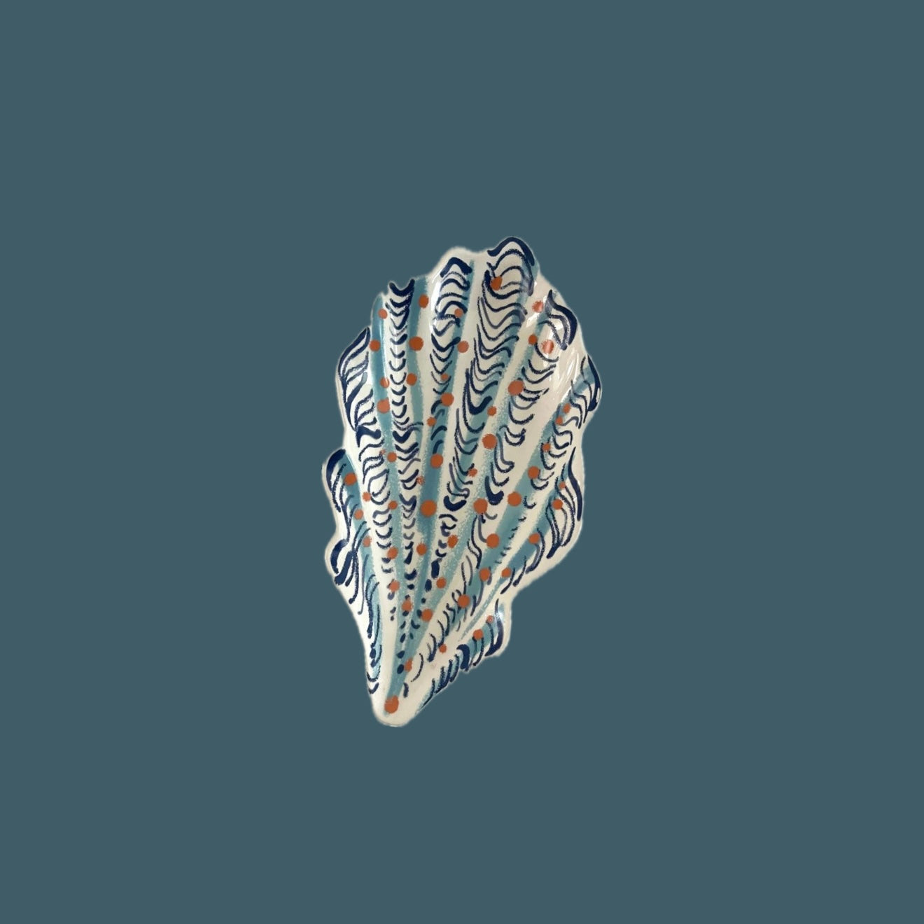 Shell Wall Plaque - Blue