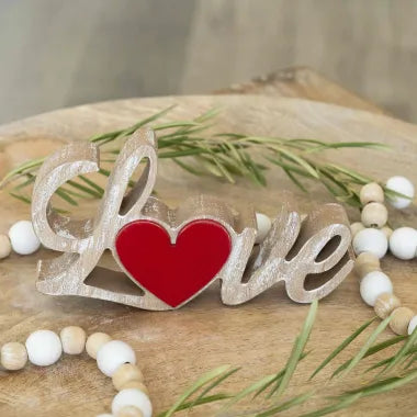 Wood Love Sign