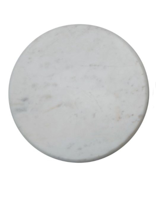 large round marble reversible cutting board