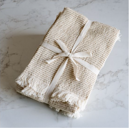 Sand Waffle Towel Set