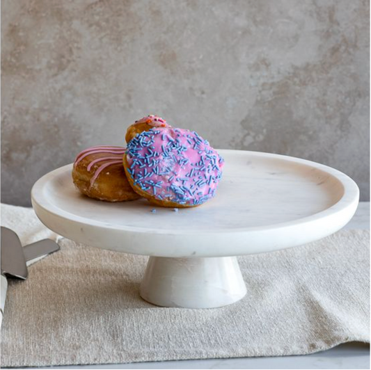 White Marble Cake Stand