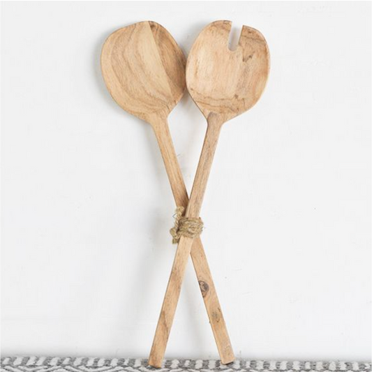 Wooden Salad Server Set