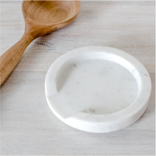 White Marble Spoon Rest