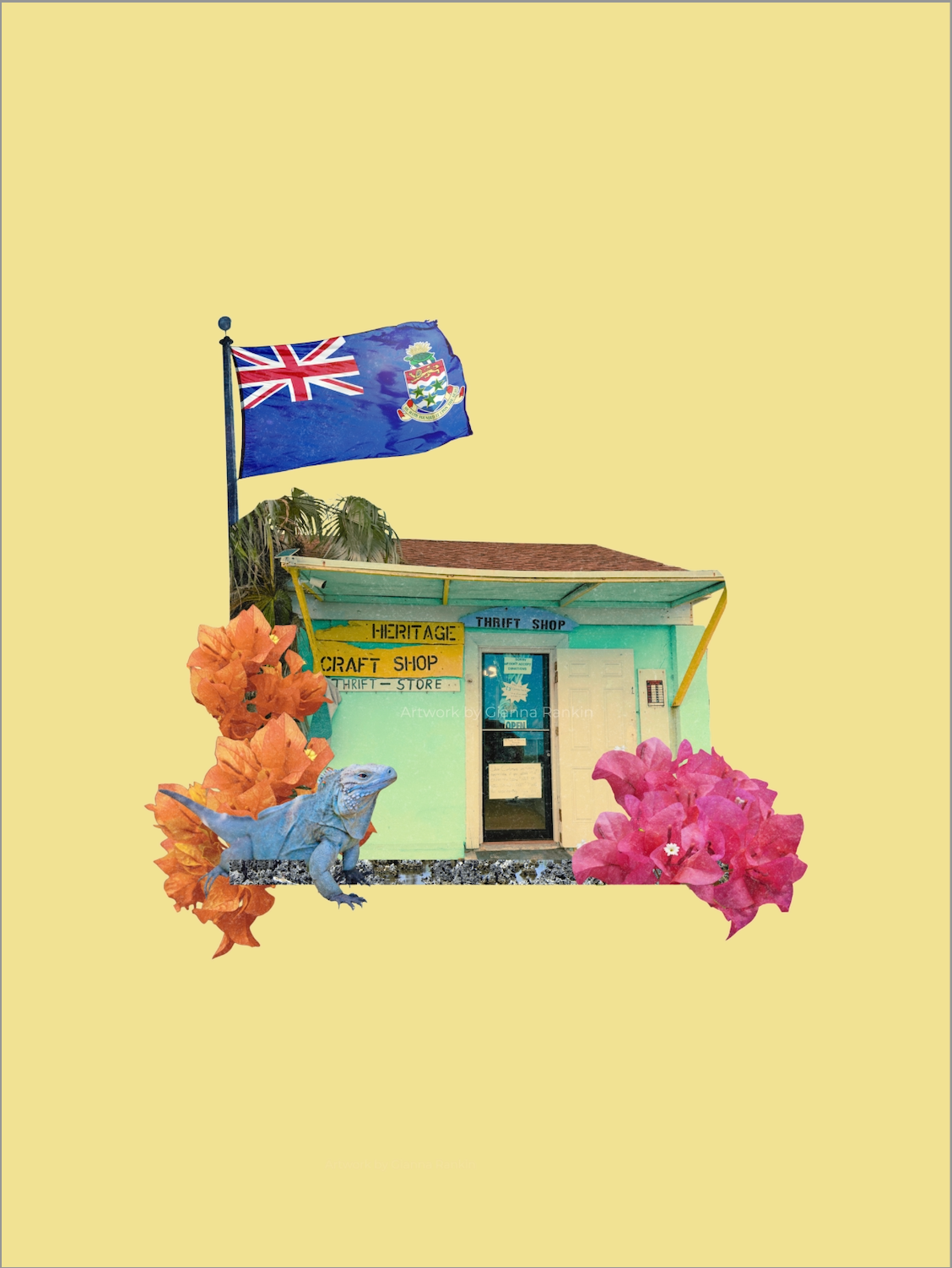 'The Craft Shop' Collage Print - by Gianna Rankin