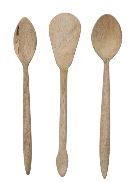 hand carved mango wood spoon