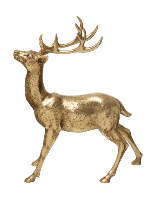 gold standing deer
