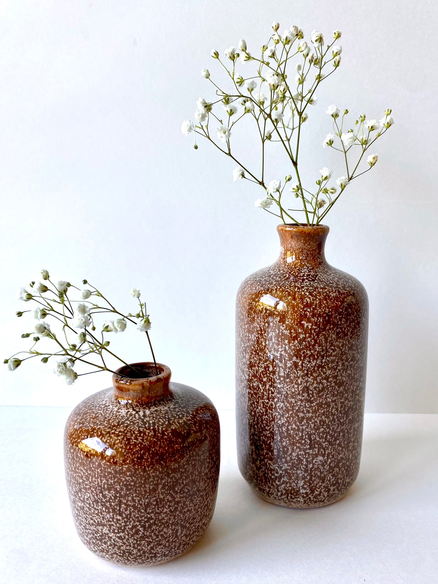 stoneware vase, set of 2